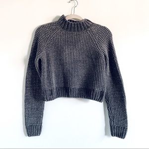 DIVIDED | Grey Chenille Turtleneck